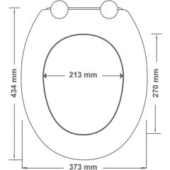 Wc sedátko se zpomalovacím mechanismem AWD Interior MDF bílý dub 1066