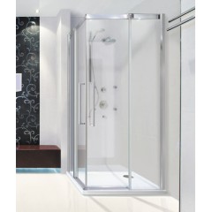 Admiral A4 90 cm CHROM Luxusní sprchová zástěna čiré sklo 8mm