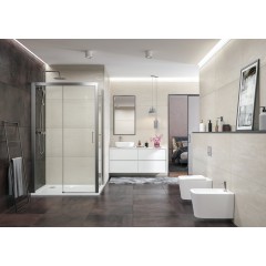 DYNAMIC R33 Sprchová zástěna obdélníková 120x90cm, chrom satin