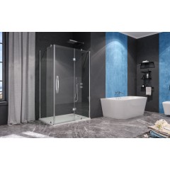 EXTRA R33 CHROM Sprchový kout, sklo 8mm, 120x90x195cm