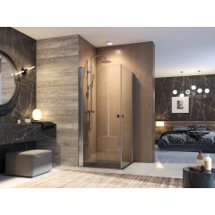 GLASS A2 90 cm CHROM Sprchová zástěna 90x90x195cm