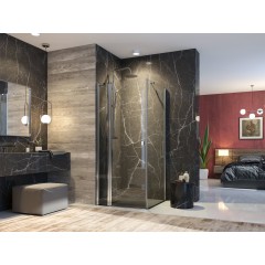 GLASS A3 90 cm CHROM Sprchová zástěna 90x90x195cm