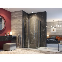 GLASS R14 100x80cm CHROM Sprchová zástěna