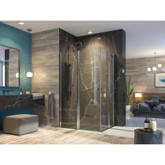 GLASS R34 120x90cm CHROM Sprchová zástěna