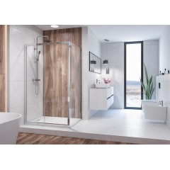 HOLIDAY R33 Chrom Sprchová zástěna obdélníková 120x90cm