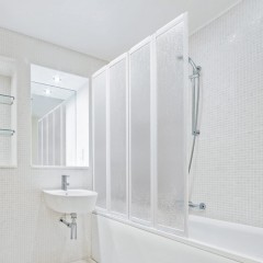 Vanová zástěna čtyřdílná LUX L4 114x140cm