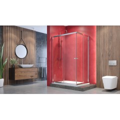 MASTER R34 Chrom Sprchová zástěna obdélníková 120x90cm