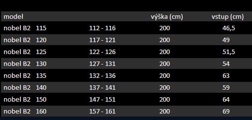 Nobel B2 - Luxusní sprchové dveře zasouvací s brzdou 132-136cm, sklo 8mm - Nobel%20B2-600x600