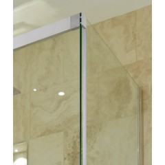 NOBEL R53 Chrom Luxusní sprchová zástěna obdélníková 140x90cm, sklo 8mm
