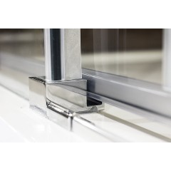 Nobel B2 - Luxusní sprchové dveře zasouvací s brzdou 107-111cm, sklo 8mm