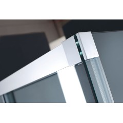 Nobel B2 - Luxusní sprchové dveře zasouvací s brzdou 107-111cm, sklo 8mm