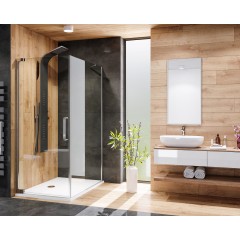 PARTY R31 120x90cm CHROM Sprchová zástěna čiré sklo 8mm