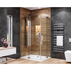 PARTY R34 120x90cm CHROM Sprchová zástěna čiré sklo 8mm