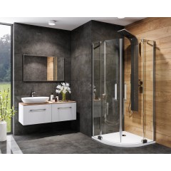 PARTY S7 90 cm CHROM Luxusní sprchová zástěna čiré sklo 8mm