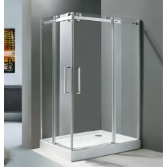 TEKNO R24 Chrom Luxusní sprchová zástěna obdélníková 120x80cm, sklo 8mm