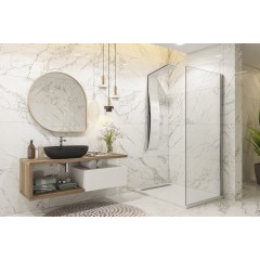 TEKNO F1 90 - pevná boční stěna do kombinace s dveřmi, 88-90cm, sklo 8mm