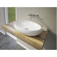 BIBI oválné keramické umyvadlo 57x13x39cm