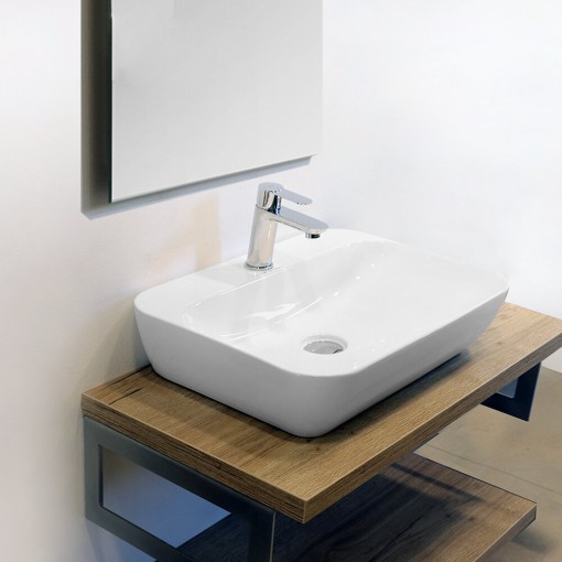 FIORE keramické umyvadlo 54,8x42,5x13,5 cm