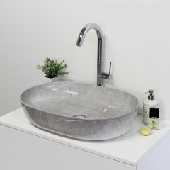 GLORY keramické umyvadlo 61x42,5x13,5 cm 