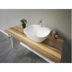 GRACE2 hranaté keramické umyvadlo se zaoblenými rohy 50x42,5x15,5 cm