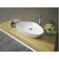 LEON keramické umyvadlo na desku 59,5x40x12,5 cm
