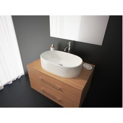 ORWELL oválné keramické umyvadlo 57x37x15 cm