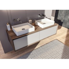 PIANO umyvadlo z litého mramoru 45x35x10cm 