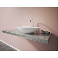 SIENA oválné keramické umyvadlo 63x14x42,5cm