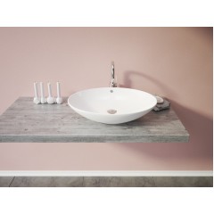 SIENA oválné keramické umyvadlo 63x14x42,5cm