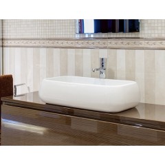 SKY2 umyvadlo se zaoblenými rohy 59 x 42 x 16 cm