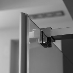 VIP R13 CHROM Sprchová zástěna čiré sklo 8mm 100x80x200cm