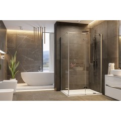 VIP R33 CHROM Sprchová zástěna čiré sklo 8mm 120x90x200cm