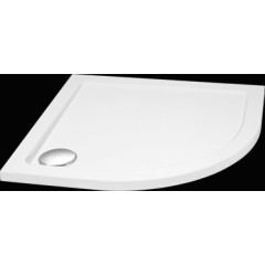 SMC 90x90cm sprchová vanička z tvrzeného polymeru čtvrtkruhová