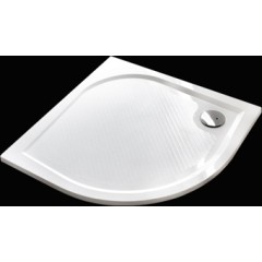 Bent 80 sprchová vanička z litého mramoru čtvrtkruhová s protiskluzovou úpravou