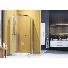 Sprchová zástěna Family R14 100x80cm CHROM