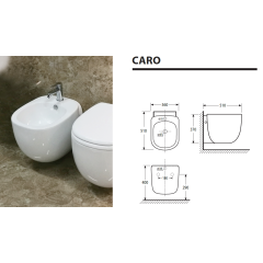 CARO závěsný bidet
