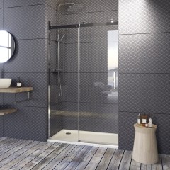 TEKNOSOFT B2 110 - Luxusní sprchové dveře zasouvací 107-111cm, sklo 8mm