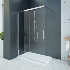 WELLNESS K2 120 Sprchový kout s posuvnými dveřmi 117,5-120cm, sklo 6mm