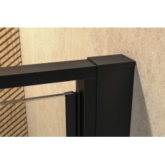 YES BLACK B8 100 zalamovací sprchové dveře 97-101cm, černá