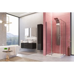 YES A4 90 Čtvercový sprchový kout s dvěma otevíracími dveřmi 