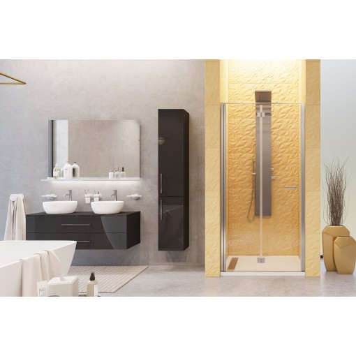YES B8 90 sprchové dveře do niky zalamovací 87-91cm