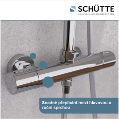 Sprchový set včetně termostatické baterie AQUADUCT, chrom 60044