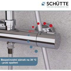 Sprchový set včetně termostatické baterie AQUADUCT, chrom 60044