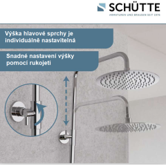 Sprchový set včetně termostatické baterie AQUADUCT, chrom 60044