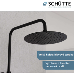 Sprchový set včetně termostatické baterie AQUADUCT, černá 60074