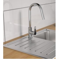 Kuchyňská baterie stojánková SWAN chrom 79316