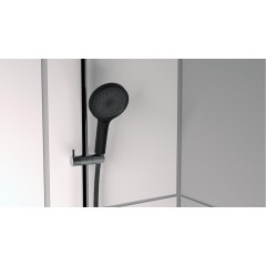 Ruční masážní sprcha 3 režimy sprchování, průměr 130mm, černá/chrom SAMOA RAIN (60956) 