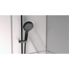 Ruční masážní sprcha 3 režimy sprchování, průměr 130mm, černá/chrom SAMOA RAIN (60956) 