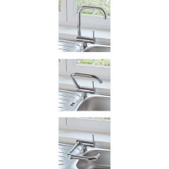 Dřezová stojánková baterie  sklopná FLEXO, chrom