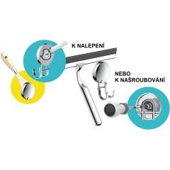 Sprchová stěrka, chrom BA0206